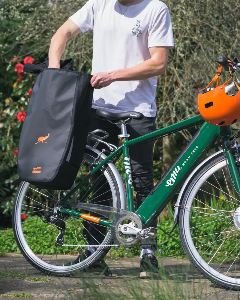 Emu Roam Crossbar 700c Wheel Electric Bike Racing Green -12